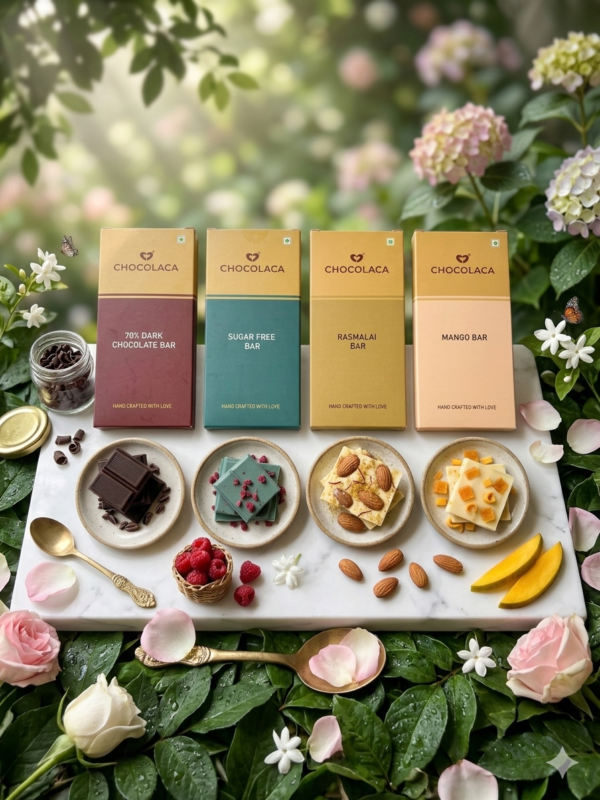 COMBO OF FOUR CHOCOLATE BARS.